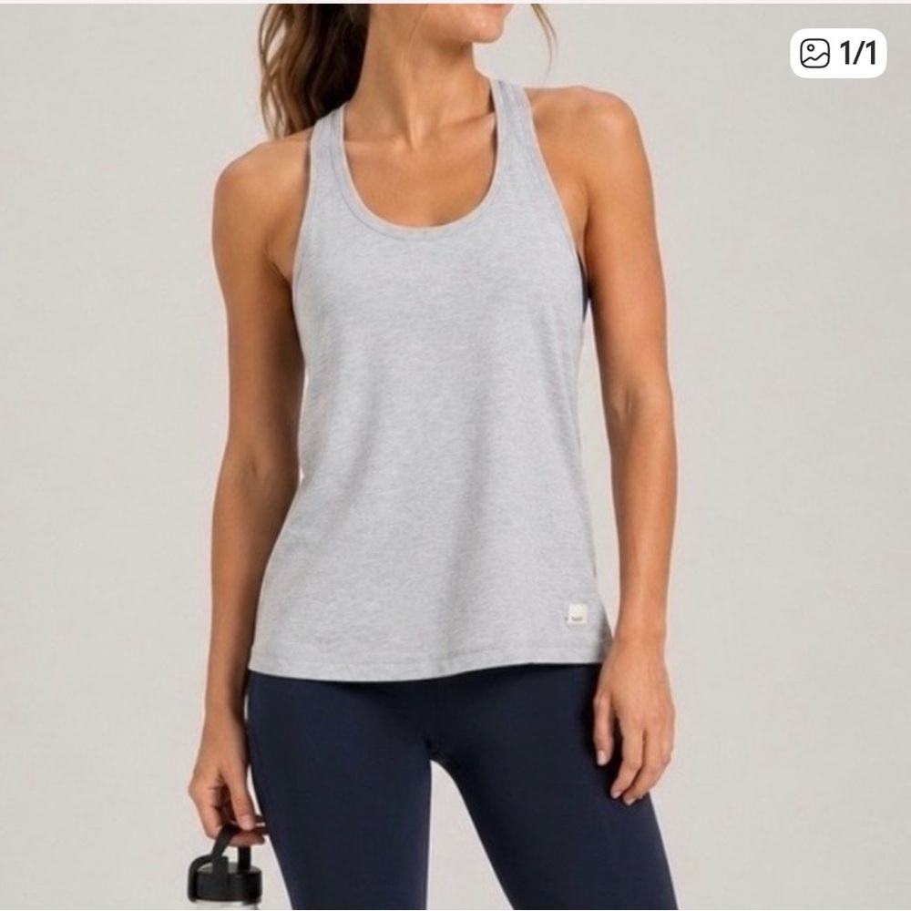 Vuori Light Gray Performance Tank Top